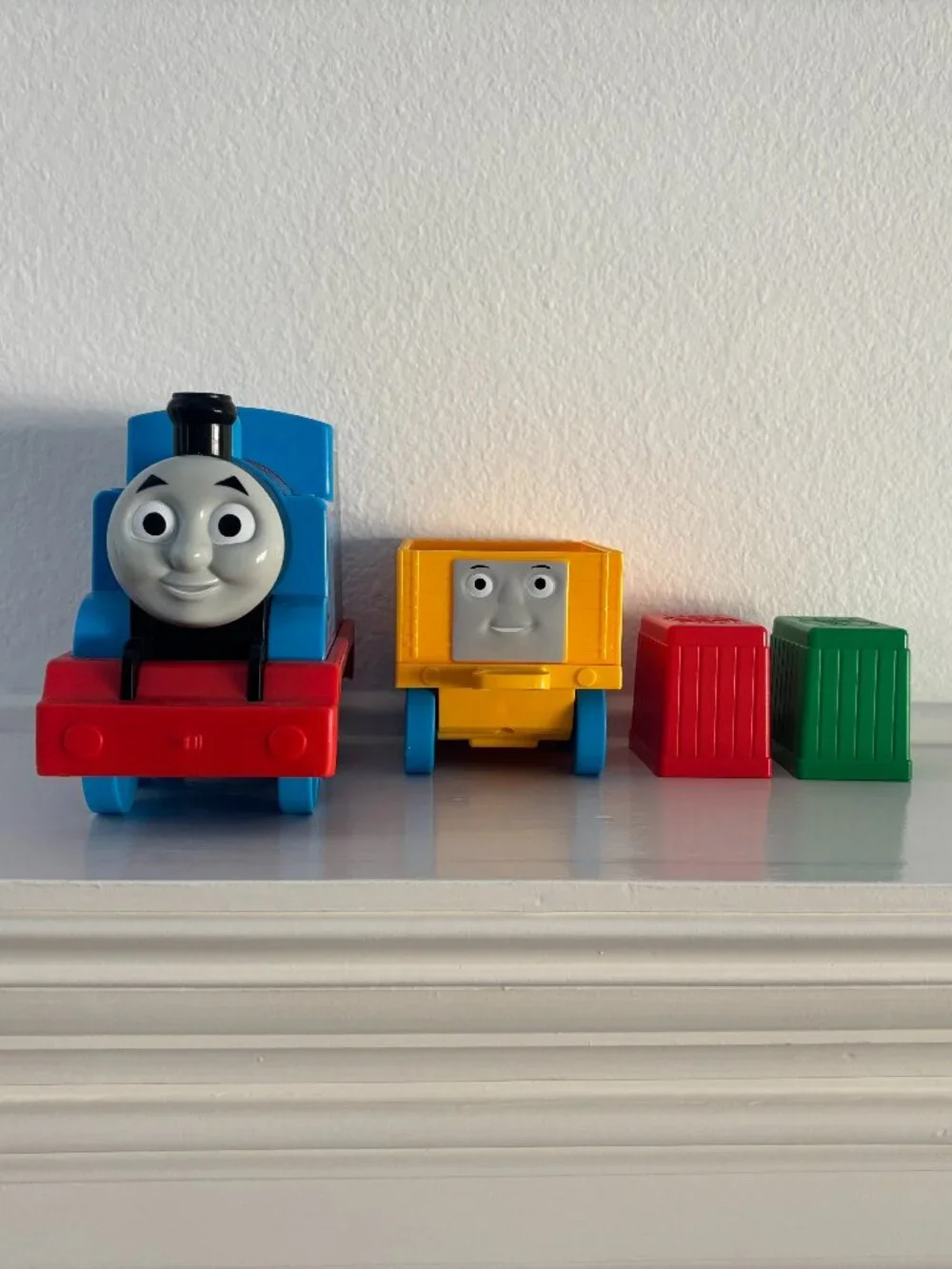Thomas the Tank Toy - Thomas Train Toy - 4 Pieces - Bright Colors - Mattel
